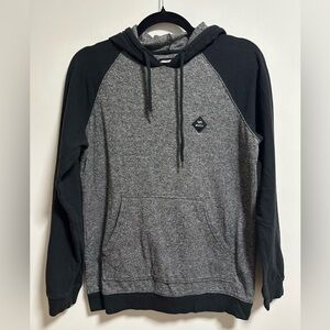 RVCA Two-Tone Gray and Black Hoodie